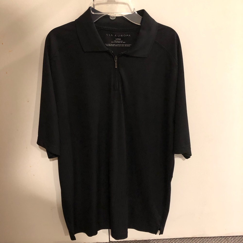 Via Europa men’s black zipper large